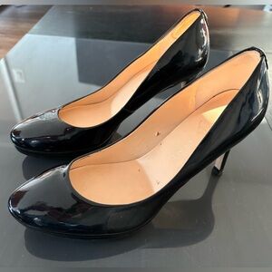 Ivanka Trump Classic Black Patent Pumps